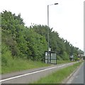 Bus shelter, footpath and cycle track by A38