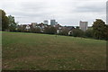 View over Lewisham from the top of the hill in Hilly Fields Park