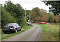 Cars parked on Station Road