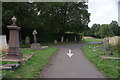 View along the road leading into Ladywell & Brockley Cemetery