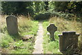 View along a path in the Ladywell & Brockwell Cemetery