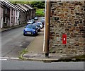 Edwardian postbox in a North Road wall, Ogmore Vale