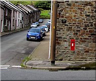 SS9390 : Edwardian postbox in a North Road wall, Ogmore Vale by Jaggery