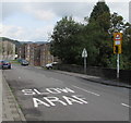 SLOW/ARAF on Tynewydd Row, Ogmore Vale