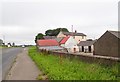 Traditional farm buildings at the Cregganduff Road junction on the B30