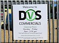 DVS Commercials sign