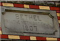 Bethel Primitive Methodist Church 1907 inscription, Ogmore Vale