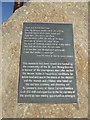 The plaque on the Geevor statue