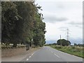 Bus stop on A40 near Wharton Lodge