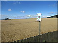 Health and safety sign at West Cairnbeg near Fettercairn