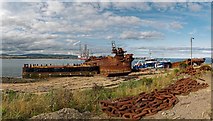 NH7067 : Boat yard Inverbreakie Pier by valenta