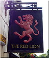 Sign for the Red Lion Inn, West Boldon