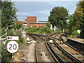 Junction of lines west of Staines station