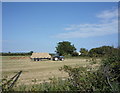 Collecting silage bales near Sunderland Greyhound Stadium