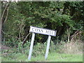 TM0932 : Coxs Hill sign by Geographer