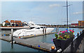 Large Boat and Flower Tub, Ocean Village