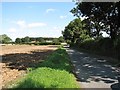 Approaching Haveringland Road from Mill Lane