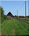 Farm track at Wood Hall