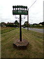 TL9325 : Eight Ash Green Village sign by Geographer