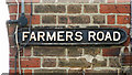 Old sign for Farmers Road