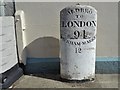 Distinctive milestone in Aldeburgh