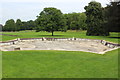 ST0972 : Fountain Pool - drained, Great Lawn by M J Roscoe