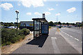 Bus shelter on Parkeston Bypass