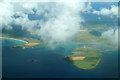 HY6737 : Els Ness, Sanday, from the air by Mike Pennington