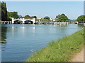 The Thames Path National Trail near Teddington Lock