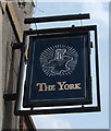 Sign for the York public house, Sheffield