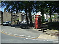 Telephone box on Queen Street, Hadfield