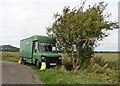 ST5136 : 'Travellers' van parked on Kennard Moor Drove by Roger Cornfoot
