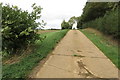 Footpath along the track to Astrop Hill Farm