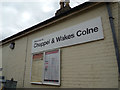 TL8928 : Welcome to Chappel & Wakes Colne sign by Geographer