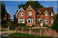 Sunlit houses at West Tytherley