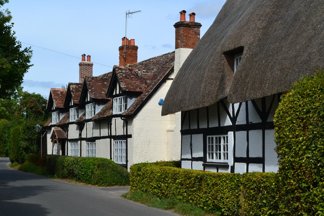 Cottages near the recreation ground, West Tytherley 