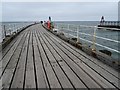 NZ8911 : On Whitby's west breakwater by Philip Halling