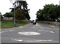 Mini-roundabout at the western end of Littlemoor Road, Weymouth