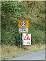 Wakes Colne Village Name sign