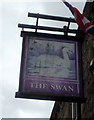 Sign for the Swan Hotel, Darwen