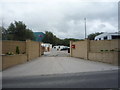 Entrance to caravan site off Lower Eccleshill Road