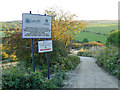 Warning sign on Scholebrook Lane