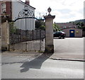 Grade II listed gates and gate piers, Church Road, Leckhampton, Cheltenham