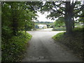 Approaching Chyvellan farmyard from Truthwall