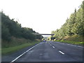 A76 nearing Cairn Road overbridge, west of Cumnock