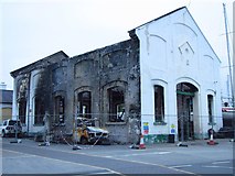 SH2483 : Fire destroyed workshop building by Arthur C Harris