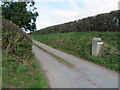 Entrance to Penrhos Farm from the A494