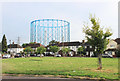 Green and Gasometer, Euston Road