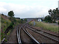 The view north from the Dalwhinnie level crossing