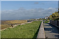 The sea wall at Knott End-on-Sea